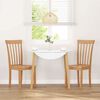 vidaXL Cadeiras de jantar 2 pcs madeira seringueira maci&ccedil;a natural