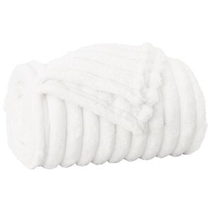 vidaXL Cobertor Branco 150 x 130 cm L&atilde;