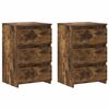 vidaXL Mesas cabeceira 2pcs 40x35x62,5cm madeira proc. carvalho fumado