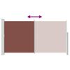 vidaXL Toldo lateral retr&aacute;til para p&aacute;tio 170x300 cm castanho