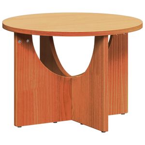 vidaXL Mesa de centro Marrom Cera 50 x 50 x 35 cm