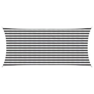 vidaXL Vela de Sombra Antracite e Branco 2 x 4,5 m HDPE