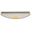 vidaXL Tapetes de escada 10 pe&ccedil;as 65x21x4 cm cinza semicircular grande