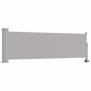 vidaXL Toldo lateral retr&aacute;til para p&aacute;tio 80x300 cm cinzento