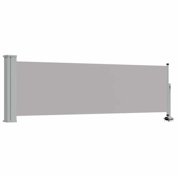 vidaXL Toldo lateral retr&aacute;til para p&aacute;tio 80x300 cm cinzento