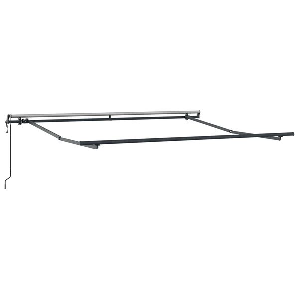 vidaXL Toldo Retr&aacute;til Preto 300 x 250 cm Tecido e Alum&iacute;nio
