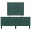 vidaXL Cama Box com cabeceira Verde Escuro 120 x 200 cm Veludo