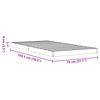 vidaXL Estrutura de cama 75x190 cm madeira pinho maciça castanho cera