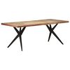 vidaXL Mesa de jantar 200x90x76 cm madeira recuperada maci&ccedil;a