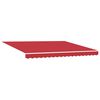vidaXL Toldo Retr&aacute;til Manual Vermelho 400 &times; 300 cm Poli&eacute;ster e A&ccedil;o