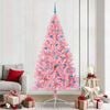 vidaXL &Aacute;rvore de Natal Artificial Pr&eacute;-iluminada Rosa 240 cm PVC