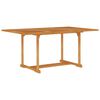 vidaXL Mesa de jardim 150x90x75 cm madeira de teca maci&ccedil;a