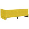 vidaXL Estrutura de Cama de Canto Amarelo 100 cm x 200 cm Veludo
