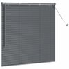 vidaXL Persianas venecianas Manual Cinza Escuro 130 x 135 cm Alum&iacute;nio