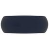 vidaXL Lavat&oacute;rio luxuoso redondo 40x15cm cer&acirc;mica azul-escuro mate