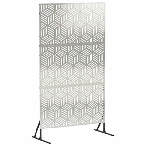 vidaXL Protetor de Privacidade 100 x 50 x 180 cm A&ccedil;o inoxid&aacute;vel