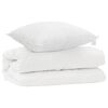 vidaXL Conjunto de Edredom com travesseiro 2 unid. Branco Microfibra
