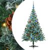 vidaXL &Aacute;rvore de Natal Artificial com 150 LEDs Verde 150 cm PVC e A&ccedil;o