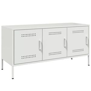 vidaXL M&oacute;vel de TV 100,5x39x50,5 cm a&ccedil;o branco