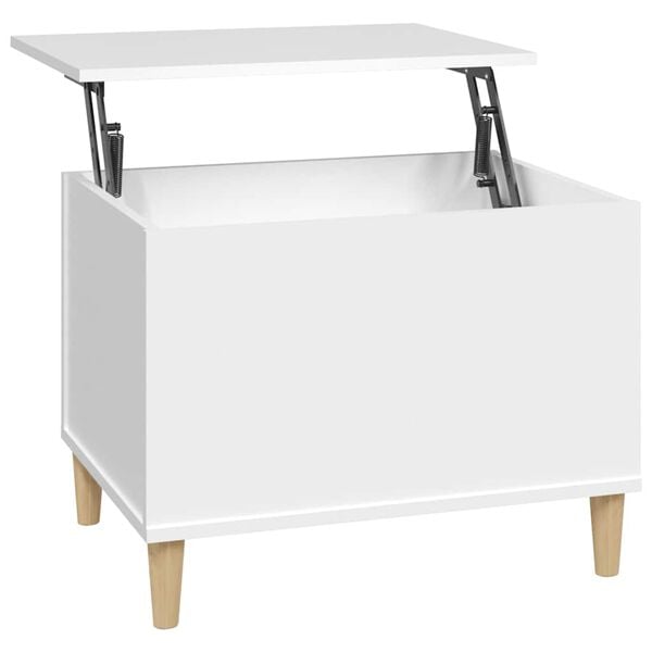 vidaXL Mesa de centro 60x44,5x45 cm derivados de madeira branco