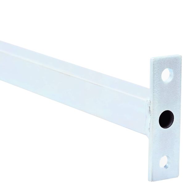 vidaXL Barra de seguran&ccedil;a ajust&aacute;vel para janelas 6 pcs Prateado A&ccedil;o