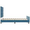 vidaXL Cama Box com cabeceira Azul Escuro 120 x 190 cm Veludo