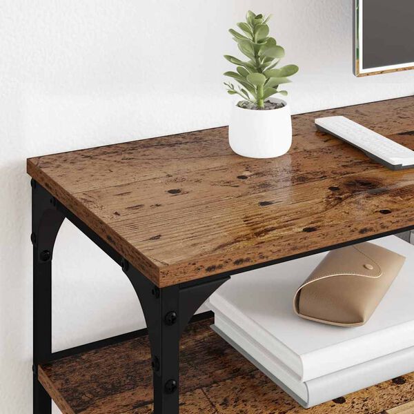 vidaXL Gabinete para TV Madeira Antiga 160 x 30 x 50 cm