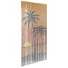 vidaXL Cortina de Porta contra Insetos Estampa de Palmeira 100x200 cm