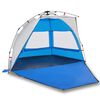 vidaXL Tenda praia 2 pessoas liberta&ccedil;&atilde;o r&aacute;pida imperme&aacute;vel azul ciano