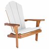 vidaXL Cadeira Adirondack para Jardim Natural Madeira de Teca S&oacute;lida