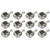 vidaXL Candeeiro de exterior solar LED 12 pcs branco redondo 12 cm
