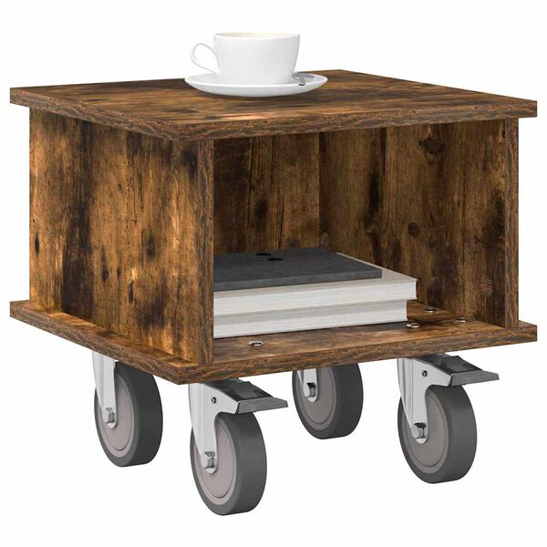 vidaXL Suporte para TV Carvalho Defumado 37 x 35 x 35 cm