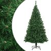 vidaXL Árvore de Natal artificial com ramos grossos 240 cm PVC verde