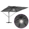 vidaXL Parasol Roma Antracite 286 x 285 x 270 cm Alumínio e Poliéster