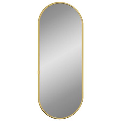 vidaXL Espelho de parede 50x20 cm oval dourado