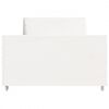 vidaXL Cama sem colchão 75x190 cm madeira de pinho maciça branco