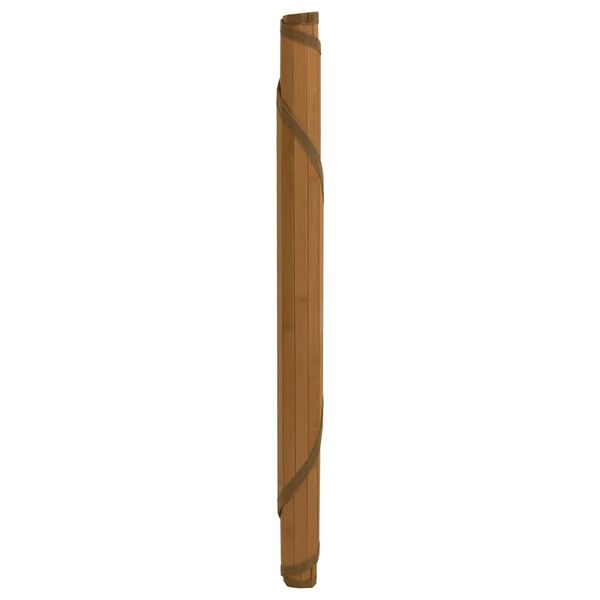 vidaXL Tapete redondo 60 cm bambu castanho