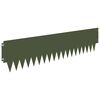 vidaXL Acabamento para Gramado 20 pcs 103 x 25 cm metal Verde-Azeitona