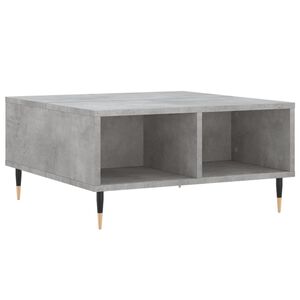 vidaXL Mesa de centro 60x60x30 cm derivados de madeira cinza cimento