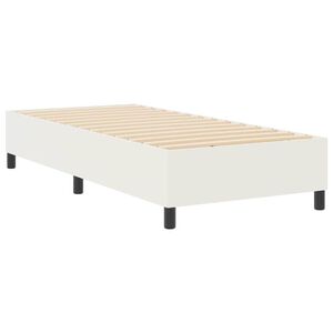 vidaXL Estrado de cama plataforma Creme 80 x 200 cm tecido