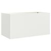 vidaXL Vaso/floreira 62x30x29 cm a&ccedil;o branco