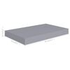 vidaXL Prateleiras de parede suspensas 2 pcs 40x23x3,8cm MDF cinza