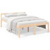 vidaXL Cama para idosos 140x190 cm pinho maci&ccedil;o