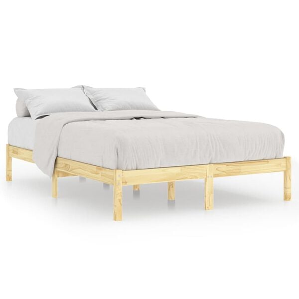 vidaXL Estrutura de cama super king 180x200 cm madeira maci&ccedil;a