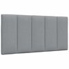 vidaXL Almofad&atilde;o de cabeceira Hanko 100 cm tecido cinzento-claro