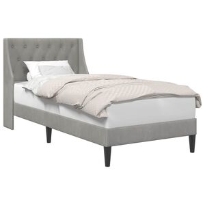 vidaXL Estrutura da Cama Cinzento-claro 80 x 200 cm Veludo