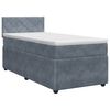 vidaXL Cama box spring com colch&atilde;o Cinzento-Escuro 80 x 200 cm Veludo
