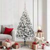 vidaXL &Aacute;rvore de Natal Artificial Branco 180 cm PVC, A&ccedil;o e Pl&aacute;stico