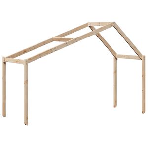 vidaXL Telhado de cama infantil 213x95,5x144,5 cm madeira pinho maci&ccedil;a