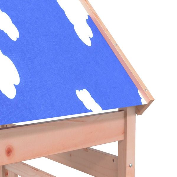 vidaXL Torre de Brincar Castanho Madeira S&oacute;lida de Douglas